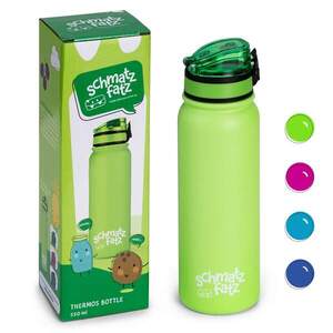 Imagine Klarstein schmatzfatz sticlă izolatoare pentru copii 550 ml oțel inoxidabil | ABS | fără BPA