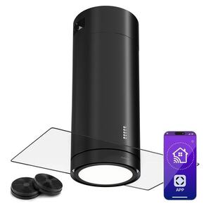 Imagine Klarstein Beretta Premium Smart, hotă tip insulă, 544 m³/h, aparat, extracție/recirculare, LED, filtru cu carbon activat