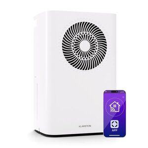 Imagine Klarstein CircleDry Smart 16 L dezumidificator, 16 L/zi, 290 W, 30-40m², WiFi, timer, filtru