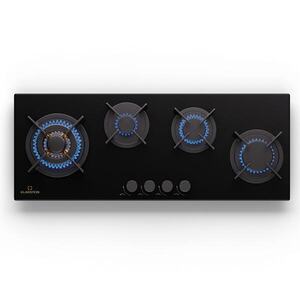 Imagine Klarstein Goldflame 4 Slim, plită cu gaz, 4 arzătoare, independentă, gaz natural/propane, oțel inoxidabil