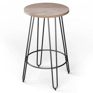 Imagine Blumfeldt Masă de bistro Hamilton Ø60cm Cadru din oțel de lemn