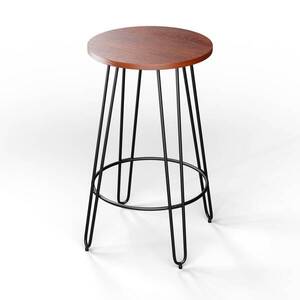 Imagine Blumfeldt Masă de bistro Hamilton Ø60cm Cadru din oțel de lemn
