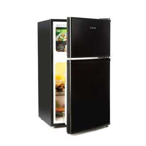 Imagine Klarstein Big Daddy Cool, frigider cu congelator, 61/26 litri, 40 dB, E, negru