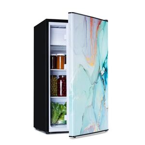 Imagine Klarstein CoolArt, 79L, combinație de frigider cu congelator, EEK E, congelator 9l, ușă de design