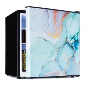 Imagine Klarstein CoolArt, 45L, combinație de frigider, EEK E, congelator 1, 5l, ușă de design