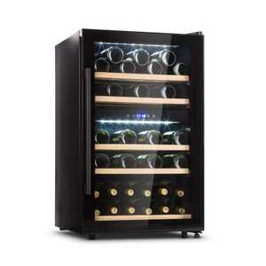 Imagine Klarstein Barossa 40D, răcitor de vinuri, 2 zone, 128 l, 41 de sticle, ușă de sticlă, tactil