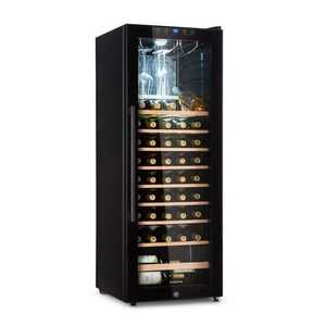 Imagine Klarstein Barossa 54S, răcitor de vinuri, 155 l, 54 de sticle, ușă de sticlă, tactil