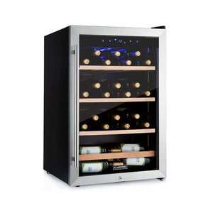 Imagine Klarstein Vinamour 48 Uno, vinotecă, 128 l, 48 de sticle, 3 rafturi, 4 - 18 °C, oțel inoxidabil