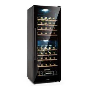 Imagine Klarstein Barossa 54 Duo, Frigider pentru vin, 2 zone, 148 litri, 54 sticle cu ecran tactil
