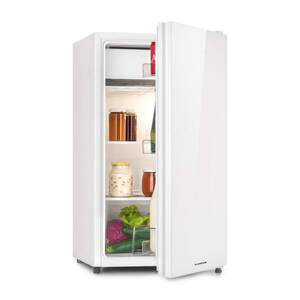 Imagine Klarstein Luminance Frost, frigider, 91 l, F, F, compartiment pentru legume, 2 rafturi de sticlă, alb