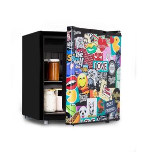 Imagine Klarstein Cool Vibe 46+, frigider, 46 l, 1 raft, stil Stickerbomb