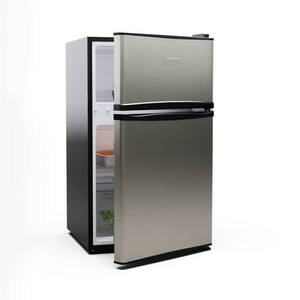 Imagine Klarstein Big Daddy Cool, frigider-congelator, 61/25 l, 2 nivele, oțel inoxidabil