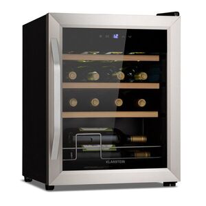 Imagine Klarstein Vinamour 16 Uno, Frigider pentru vin, 16 sticle /42l, 5-18°C, 41 dB, sticlă