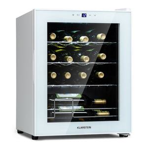 Imagine Klarstein Shiraz 16 Quartz, frigider pentru vin, 42 l, panou de control tactil, 160 W, 5 - 18 °C
