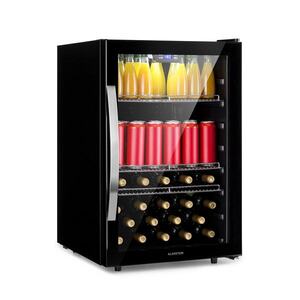 Imagine Klarstein Beersafe 5XL, frigider, 147 litri, 3 rafturi, ușă panoramică din sticlă, oțel inoxidabil