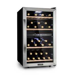 Imagine Klarstein Vinamour 45D, vinotecă, 2 zone, 118 litri/45 sticle, 5 - 18 °C, oțel inoxidabil