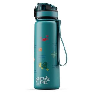 Imagine Klarstein Schmatzfatz sticlă sport pentru copii | 500 ml | Tritan | Gât din plastic | Curea de transport | Fără BPA | Ambalaj cadou