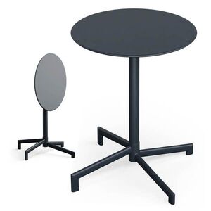 Imagine Blumfeldt UrbanEdge masă bistrot | masă în picioare | 60 cm | pliabilă | vopsită electrostatic | rezistentă la intemperii