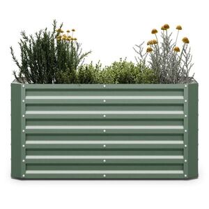 Imagine Blumfeldt High Grow Straight pat de grădină înălțat 120x60x60 cm, tablă ondulată din oțel, asamblare simplă, rezistent la rugină și îngheț