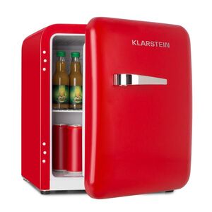 Imagine Klarstein Audrey Mini, frigider retro, 48 l, 2 compartimente, eficiență energetică clasa F
