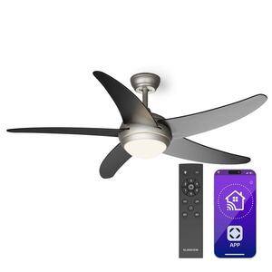 Imagine Klarstein Bolero 2 în 1, ventilator de tavan, Ø 132 cm, lumină 55 W, telecomandă, control prin aplicație, funcționare în două direcții