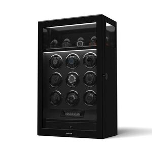 Imagine Klarstein SecureTouch dispozitiv de întors ceasuri, 9+4 ceasuri, Motor Mabuchi, lac de pian, 41 moduri, blocare, LED-uri