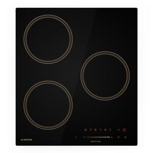 Imagine Klarstein Plită cu inducție Victoria, 45 cm, 6 600 W, 3 zone de gătit, control glisant, boost