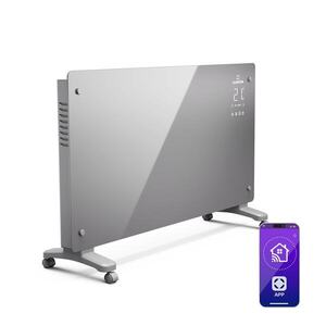Imagine Klarstein Bansin Crystal Smart Kovektor 2500, 2500 W, Aplicație, 5- 50 °C, Afișaj LED, Ecran tactil