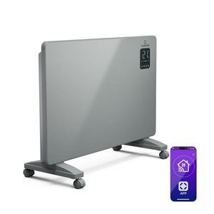 Imagine Klarstein Încălzitor convector Bansin Smart 1500, 1500 W, Aplicație, 5-50 °C, Afișaj LED, Touch screen