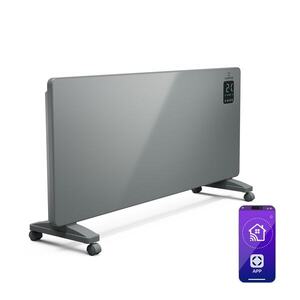 Imagine Klarstein Bansin Smart 2500 încălzitor convector, 2500 W, Aplicație, 5-50 °C, Afișaj LED, Touch screen