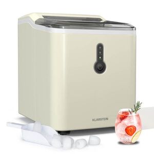 Imagine Klarstein ChillOut Ice Cube Maker, 12 kg/zi, 9 cuburi de gheață în 8 minute, 120 W, rezervor de apă
