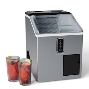 Imagine Klarstein Producator de gheata Bullet Ice, 15 kg de gheata pe zi, Bullet & gheață zdrobită, oțel inoxidabil