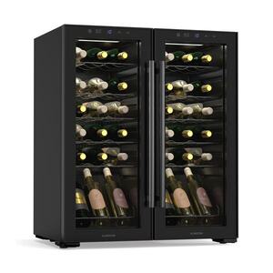 Imagine Klarstein Frigider pentru vinuri Shiraz, 2 zone de răcire, iluminare cu LED, control tactil, de sine stătător