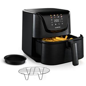 Imagine Klarstein AeroVital Deluxe Hot Air Fryer, 1700 W, inclusiv accesorii, 8 programe, inclusiv accesorii, 200°C, Cronometru
