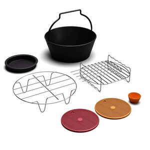 Imagine Klarstein Set accesorii AeroVital Deluxe Color Touch | 6 piese | sigur pentru alimente | lavabil în mașina de spălat vase