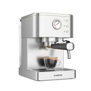Imagine Klarstein Mașină de cafea SteelPresso cu portafiltru, Compact, 20 bar