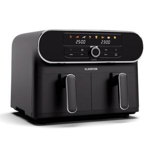 Imagine Klarstein Friteuză cu aer cald AuraAir Color Touch, 2 camere, 10 l, 1700 W, 80 - 200 °C, 8 programe