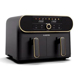 Imagine Klarstein Friteuză cu aer cald AuraAir Color Touch, 2 camere, 10 l, 1700 W, 80 - 200 °C, 8 programe