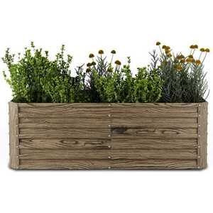 Imagine Blumfeldt High Grow Straight ghiveci, 972 L, Ergonomic, Rezistent la intemperii, Bază deschisă