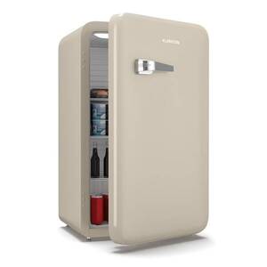 Imagine Klarstein Audrey Evo minifrigider, 90 l, design retro, silențios, compact, disponibil în 3 culori.