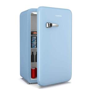 Imagine Klarstein Audrey Evo minifrigider, 90 l, design retro, silențios, compact, disponibil în 3 culori.