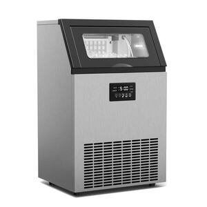 Imagine Klarstein Mașină de gheață industrială Glacial, 45 kg, cu afișaj LED și fereastră.