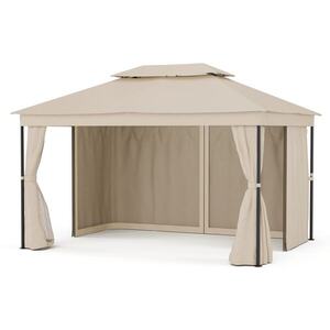 Imagine Blumfeldt Foișor Mondo Dual 3x4 cu acoperiș dublu și plasă împotriva insectelor.