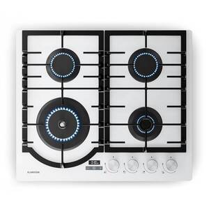 Imagine Klarstein Ignito plită pe gaz | 8 kW | Suporturi din fontă | Timer | Reglare temperatură