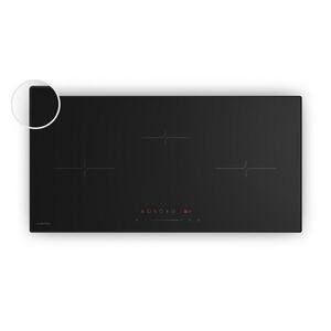 Imagine Klarstein Plită cu inducție Velaire îngustă, elegantă, minimalistă, puternică, 3 zone de gătit, 5500 W, 80 cm