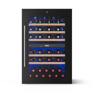 Imagine Klarstein Illuminosa vitrină frigorifică încorporabilă pentru vin | Dualzone | Protecție UV | 143 litri | 57 sticle | 60 cm