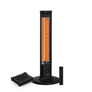 Imagine Klarstein BlazeTower încălzitor cu infraroșu pe picior | 2000 W | 15 m² | Puternic | 101 cm x 40 cm