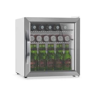 Imagine Klarstein Beersafe frigider pentru băuturi cu ușă de sticlă | 44 x 48 cm | Iluminare LED interioară | Argintiu-Alb