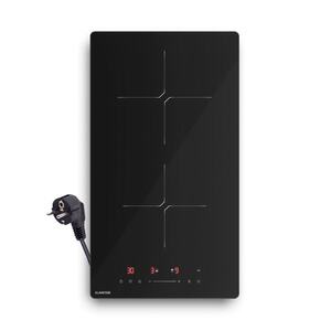 Imagine Klarstein PowerGlide plită cu inducție | Modernă, compactă și puternică | 2 zone de gătit | 3500 W | 30 cm
