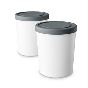 Imagine Klarstein Set recipient pentru gheață | 1 litru | plastic | compatibil cu mașina de spălat vase